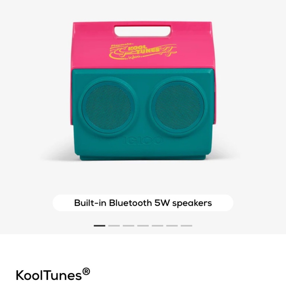 Igloo KoolTunes Pink and Teal Bluetooth Speaker
